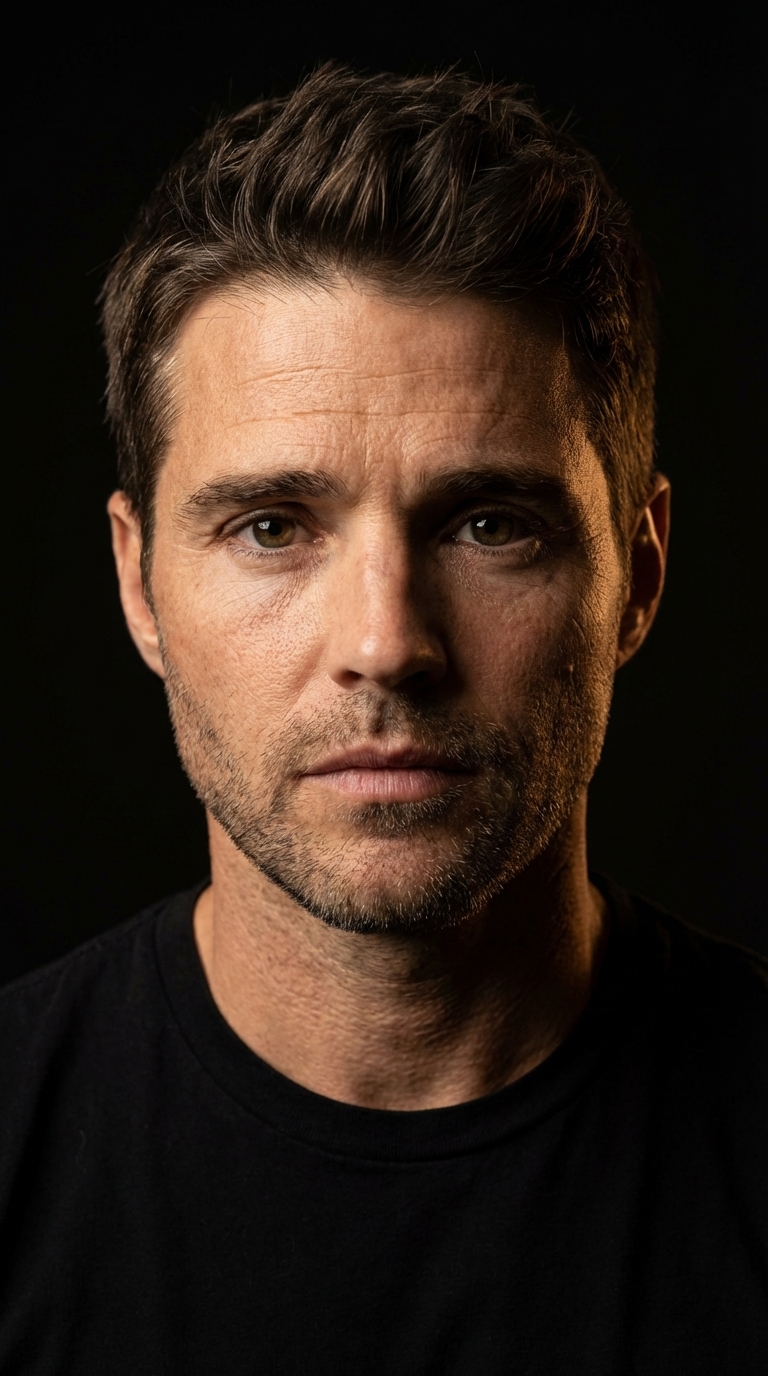 Драматичный студийный портрет