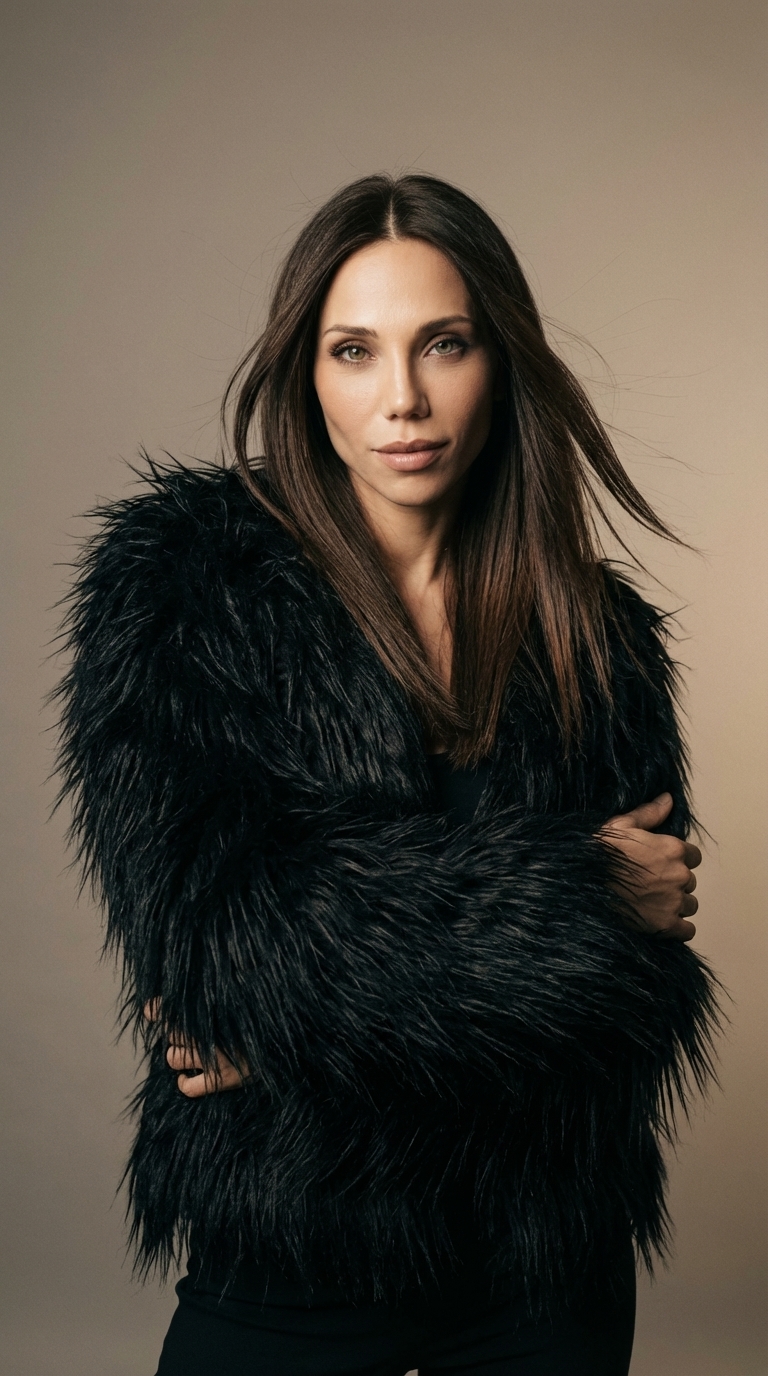 Портрет в чёрной шубе