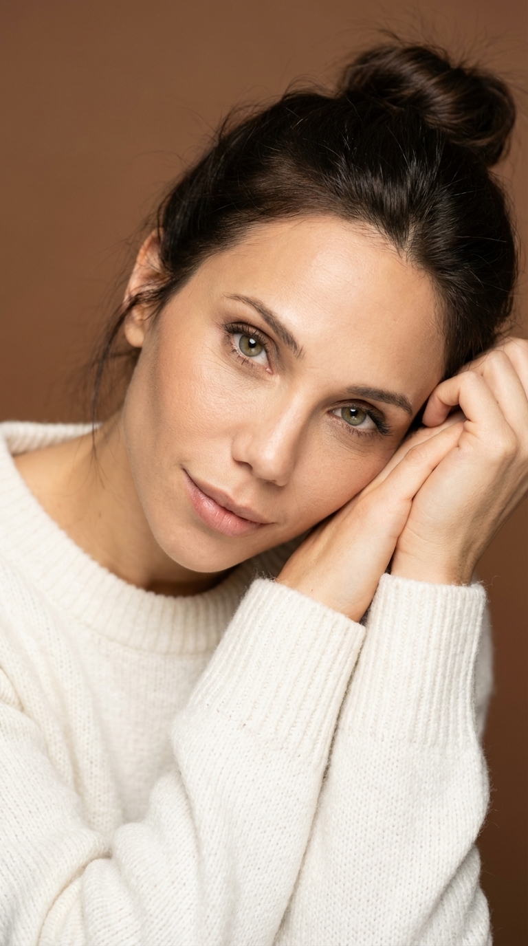 Портрет в белом джемпере