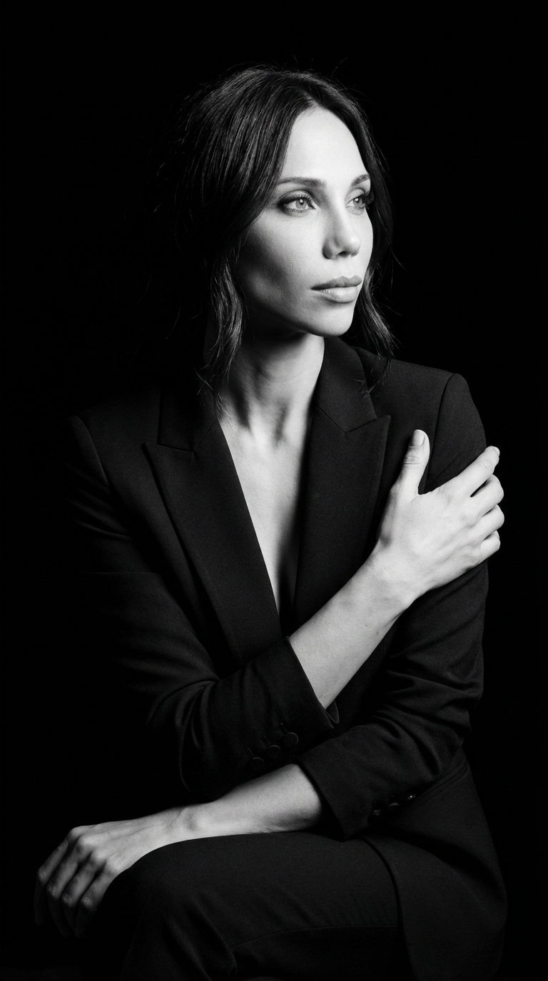 Драматический студийный портрет