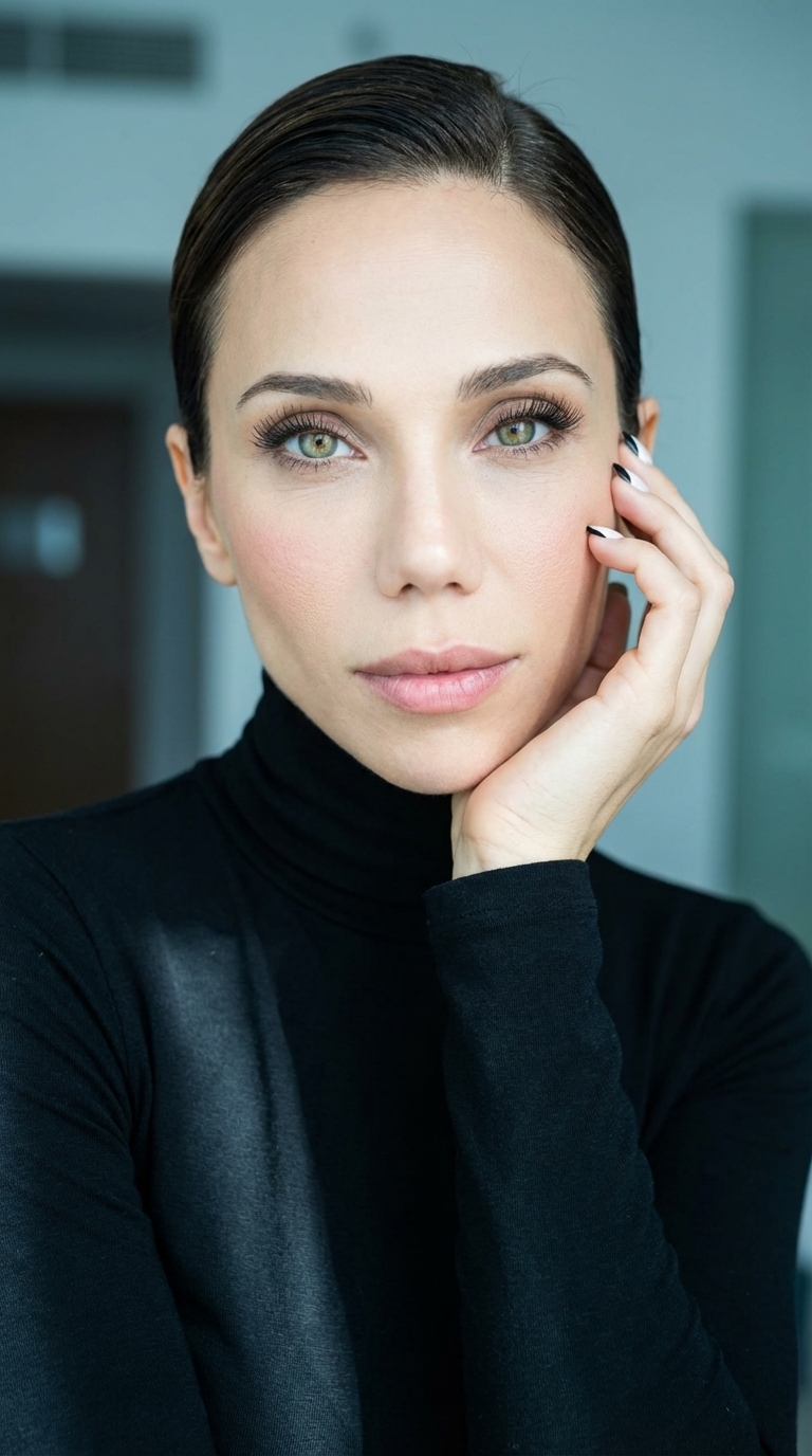 Чёрная водолазка