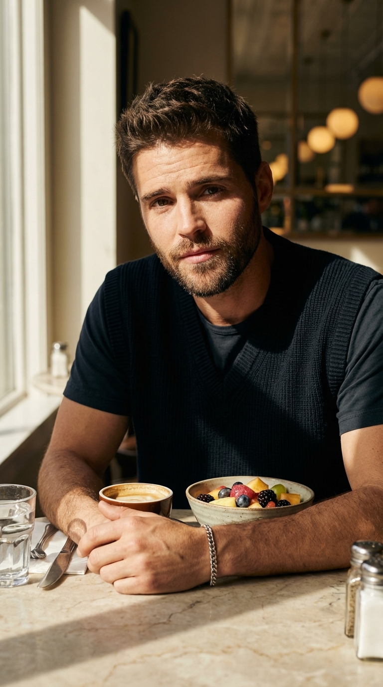 Кафе в лучах солнца