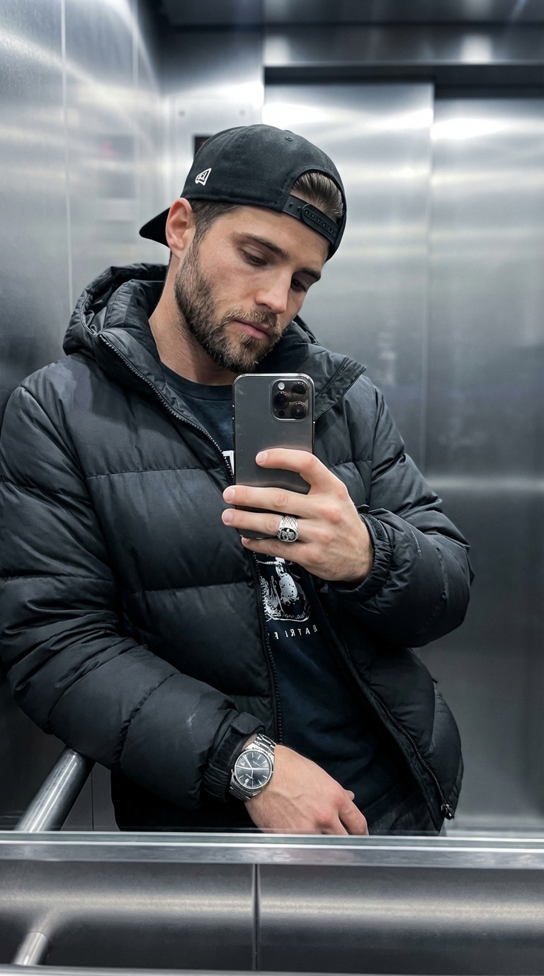 Селфи в лифте