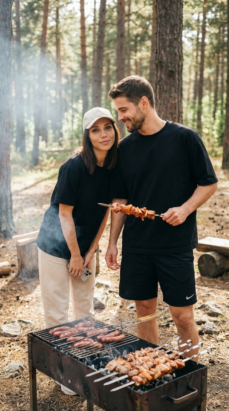 Пикник в лесу