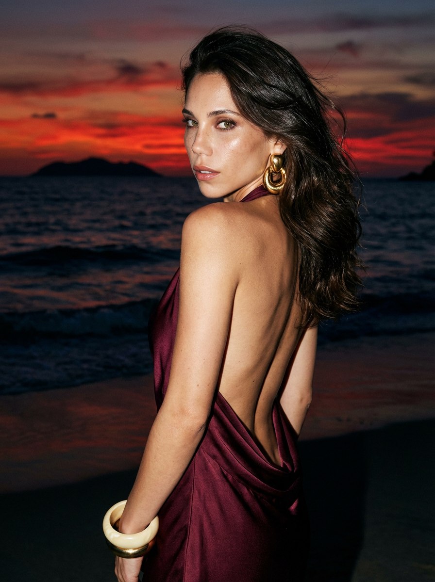 Пляж в сумерках