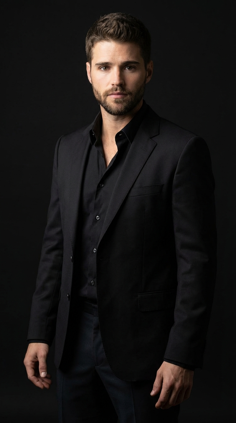 LinkedIn чёрный костюм