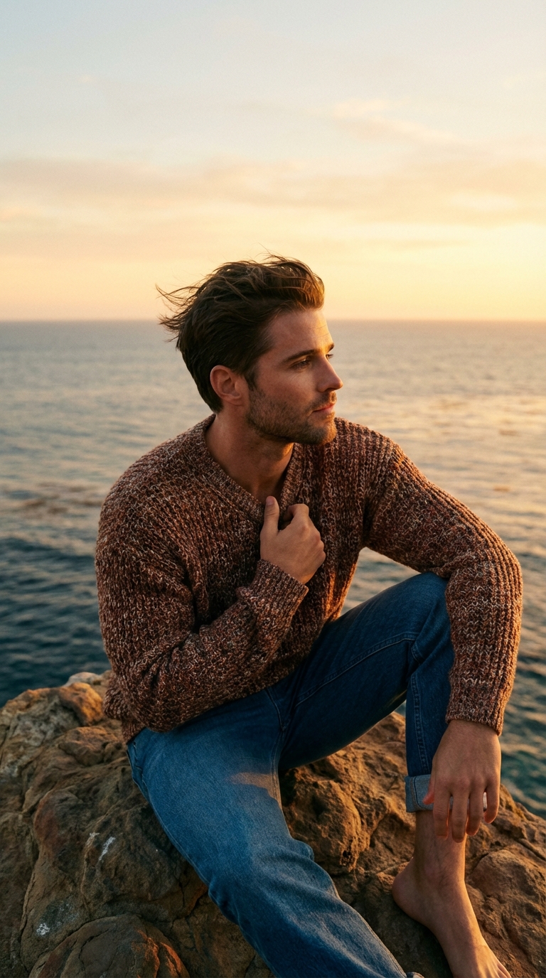 Закат у моря