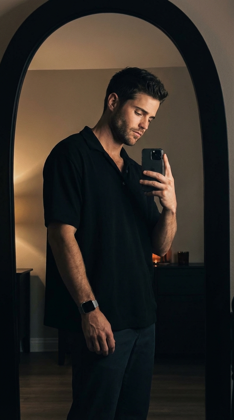 Зеркальное селфи кьяроскуро