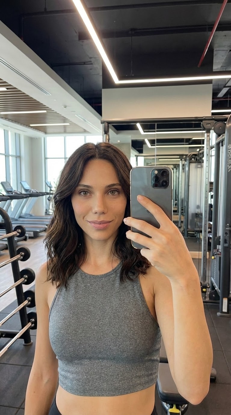 Селфи в фитнес зале