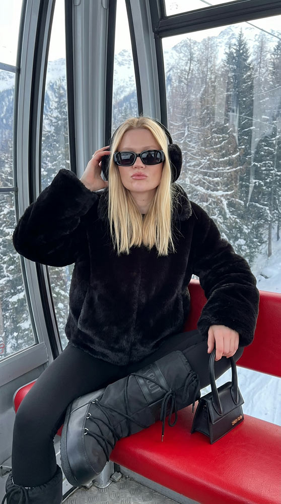 На подъемнике