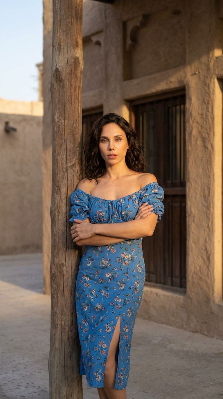 Цветочное платье в Дубае