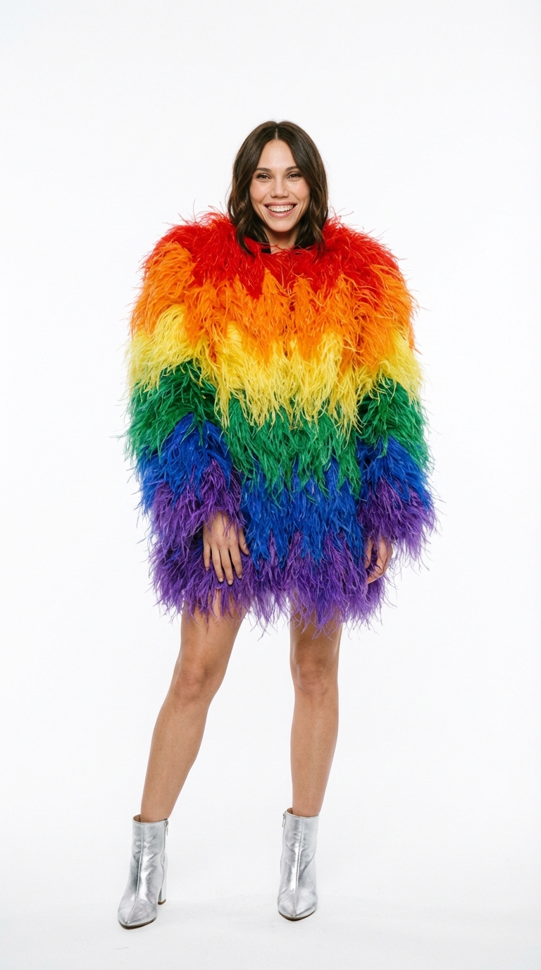 Радужная шуба