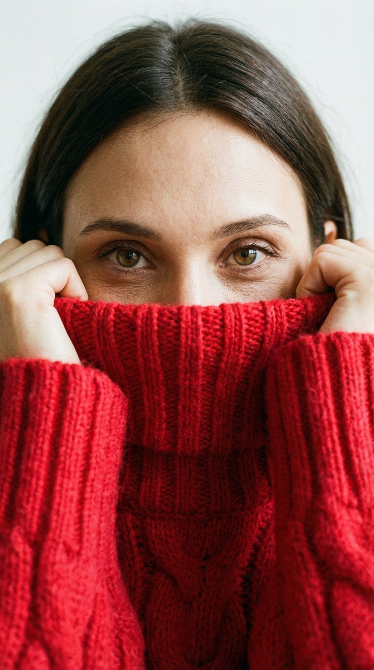 Красный свитер