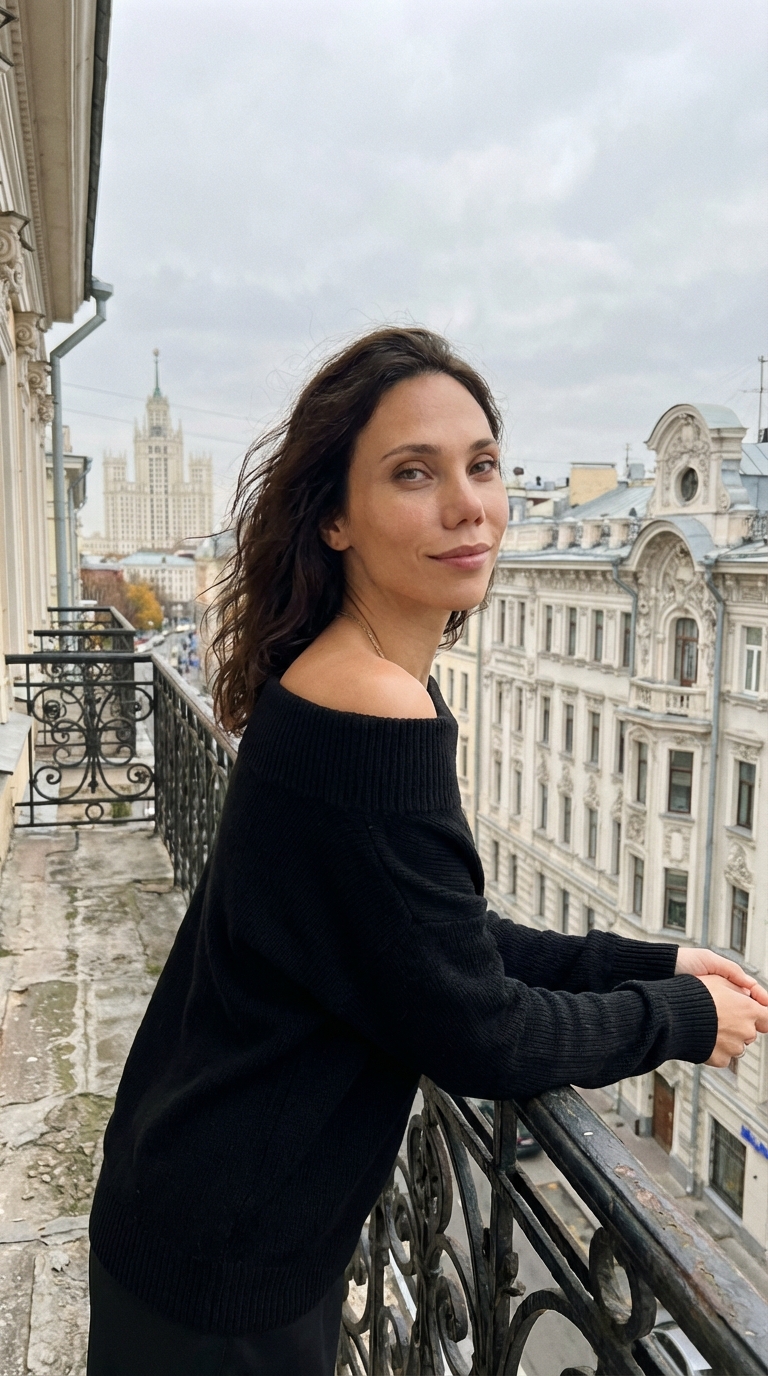 На балконе в Москве