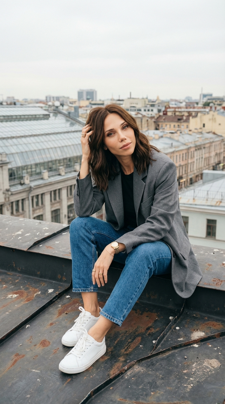 На городской крыше