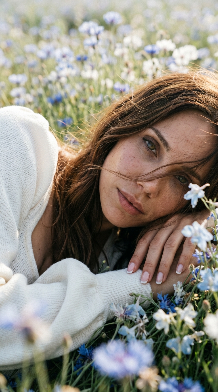 В поле цветов